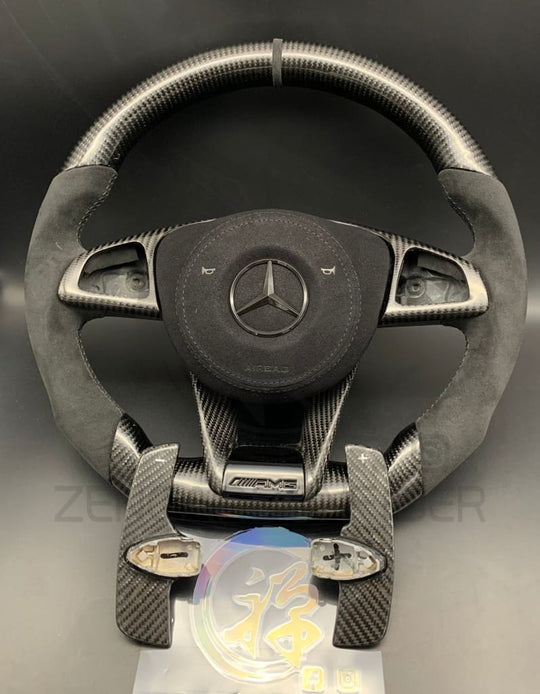 Mercedes Custom Carbon Fiber Steering Wheel