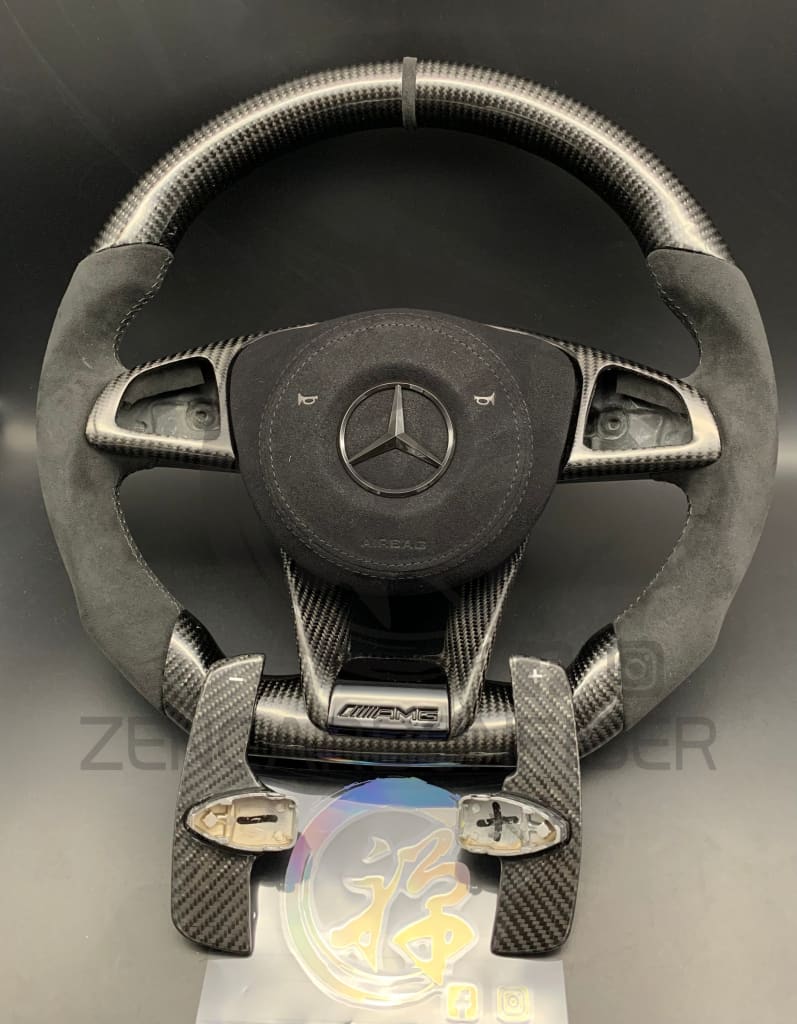 Mercedes Custom Carbon Fiber Steering Wheel