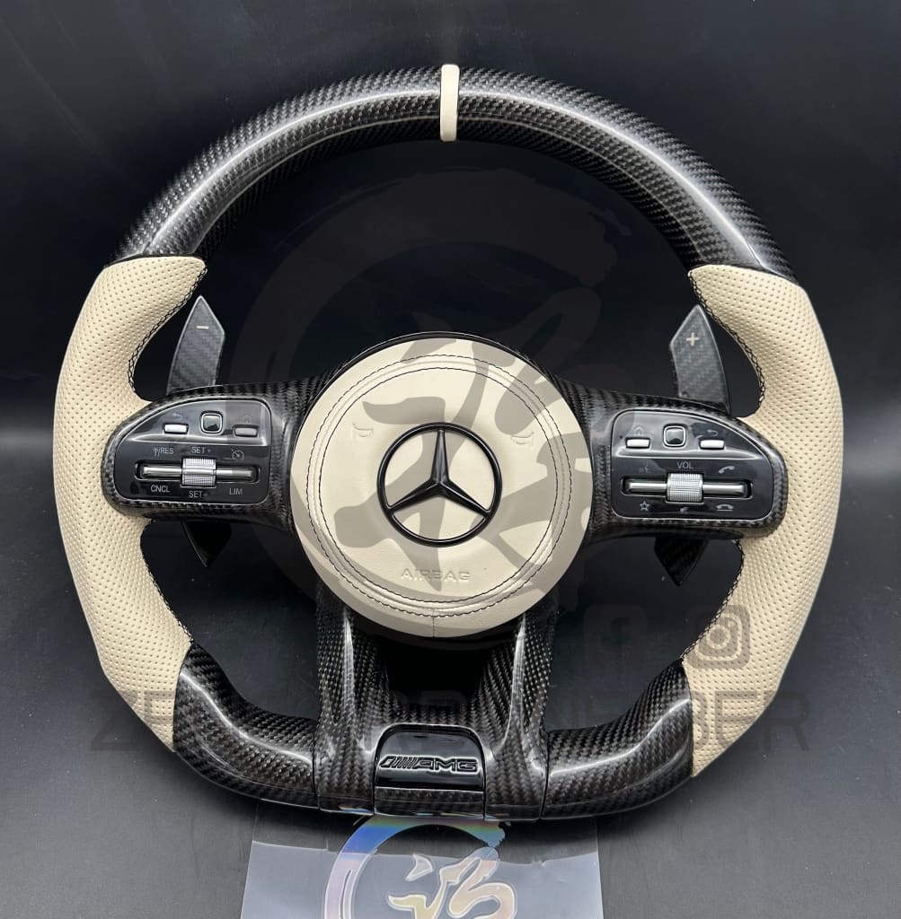 Mercedes Custom Carbon Fiber Steering Wheel