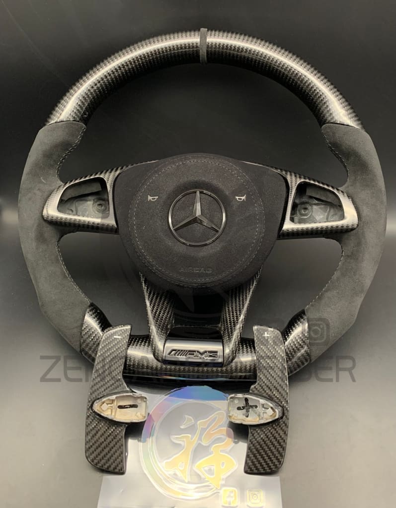 Mercedes Custom Carbon Fiber Steering Wheel