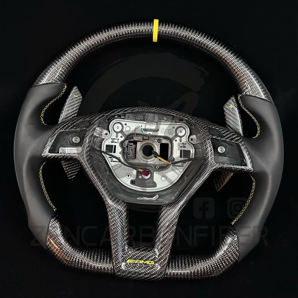 Mercedes Custom Carbon Fiber Steering Wheel