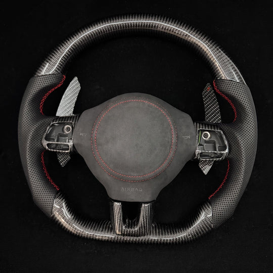 2010-2014 Volkswagen/VW MK6 Golf GTI/R/Jetta GLI Carbon Fiber Steering Wheel
