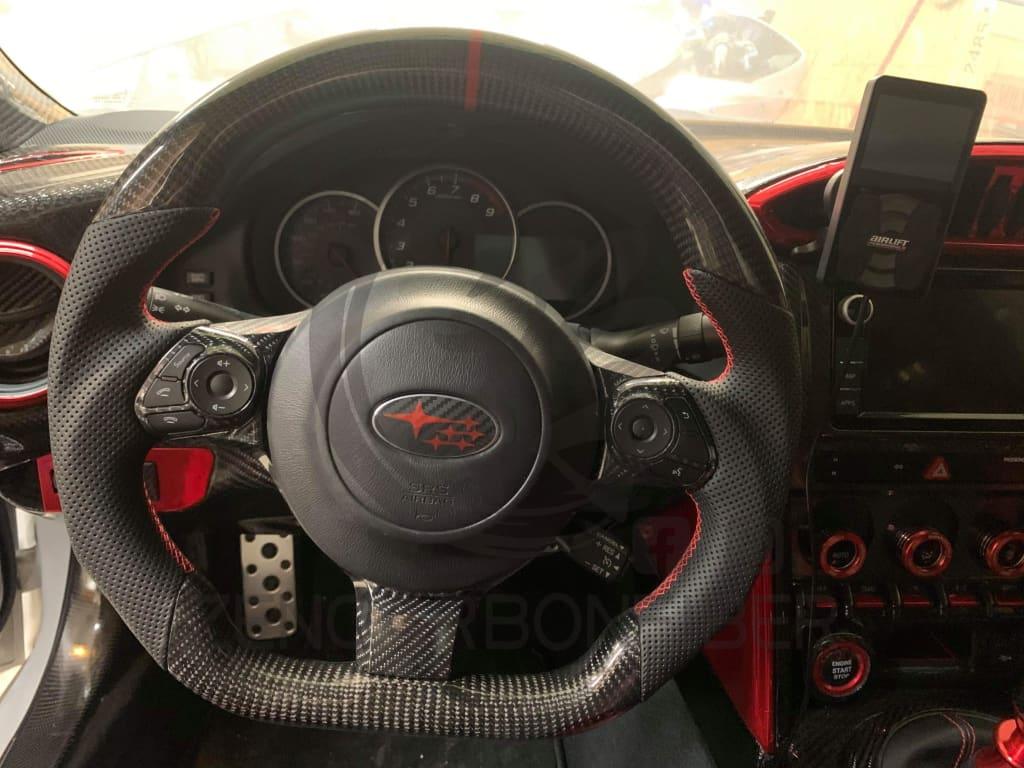 2017+ Subaru Brz/Toyota 86/Gr86 Carbon Fiber Steering Wheel