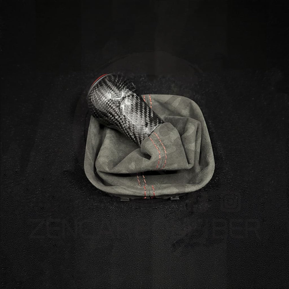 Volkswagen/VW MK4/MK5/MK6 Jetta/Golf Carbon Fiber Manual Shift Knob with Custom Boot shift knob/shifter handle