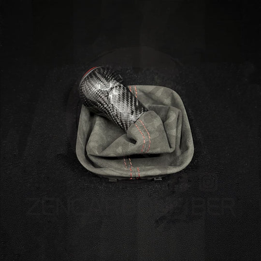 Volkswagen/VW MK4/MK5/MK6 Jetta/Golf Carbon Fiber Manual Shift Knob with Custom Boot shift knob/shifter handle