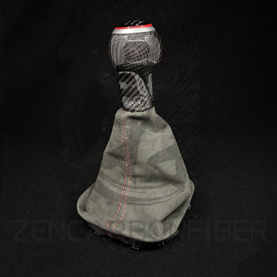 Volkswagen/VW MK4/MK5/MK6 Jetta/Golf Carbon Fiber Manual Shift Knob with Custom Boot shift knob/shifter handle