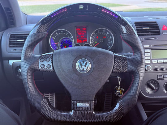 Volkswagen/VW MK5 Golf/Jetta Carbon Fiber Steering Wheel Steering Wheels