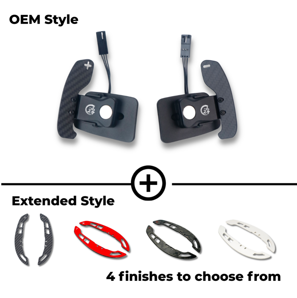 Zen Series™ Carbon Fiber Magnetic Paddle Shifters for 2014-2024 Jaguar F-Type - magnetic paddle shifters