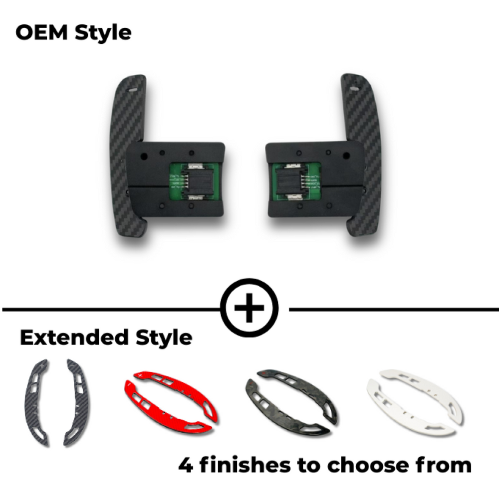 Zen Series™ Carbon Fiber Magnetic Paddle Shifters for 2015-2023 Ford S550 Mustang magnetic paddle shifters