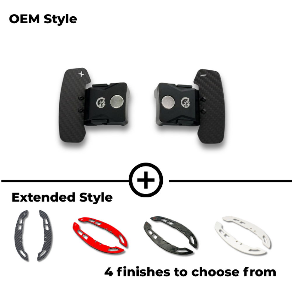 Zen Series™ Carbon Fiber Magnetic Paddle Shifters for 2024+ S650 Ford S650 Mustang magnetic paddle shifters