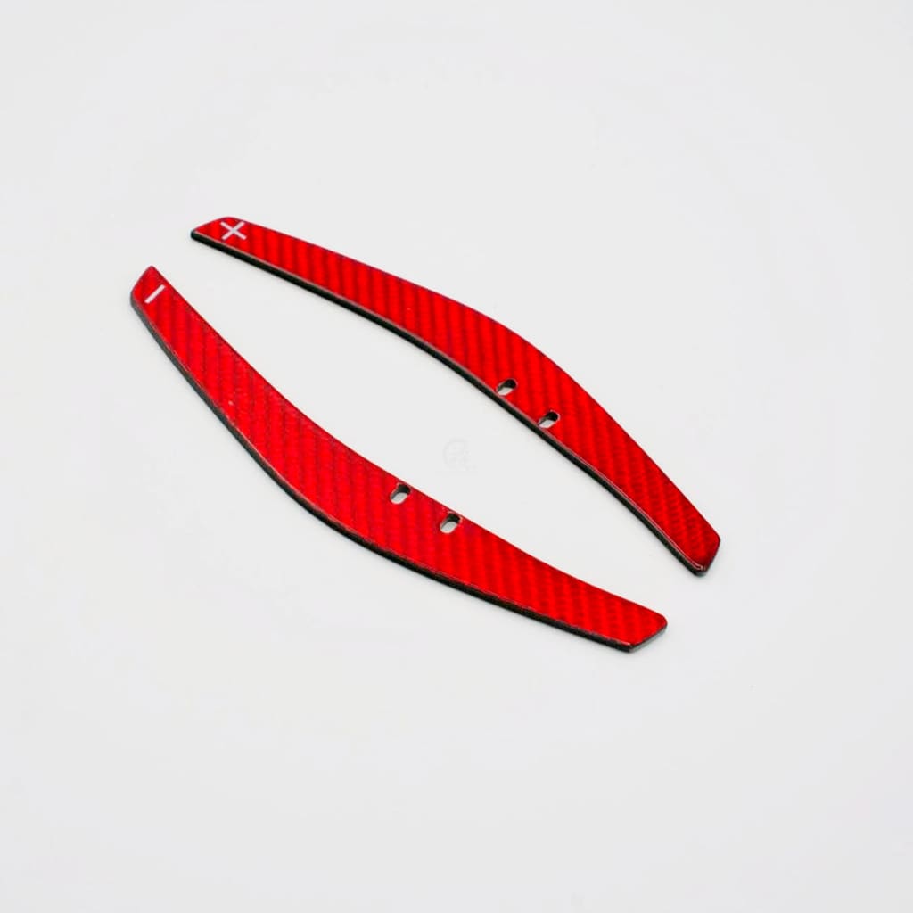 Zen Series™ Carbon Fiber Magnetic Paddle Shifters for A90 MK5 Toyota Supra Red Carbon Fiber