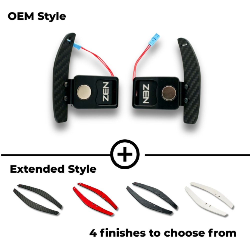 Zen Series™ Carbon Fiber Magnetic Paddle Shifters for BMW E Chassis magnetic paddle shifters