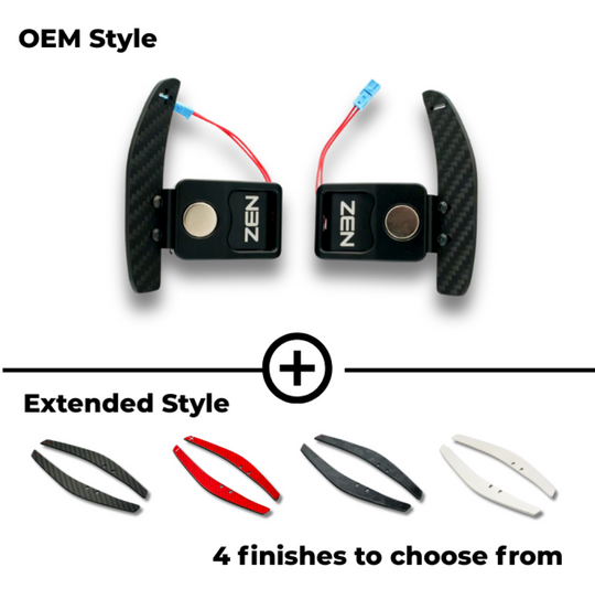 Zen Series™ Carbon Fiber Magnetic Paddle Shifters for BMW E Chassis magnetic paddle shifters