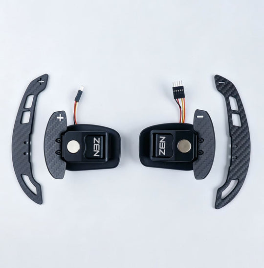 Zen Series™ Carbon Fiber Magnetic Paddle Shifters for Chevrolet C6 Corvette - magnetic paddle shifters