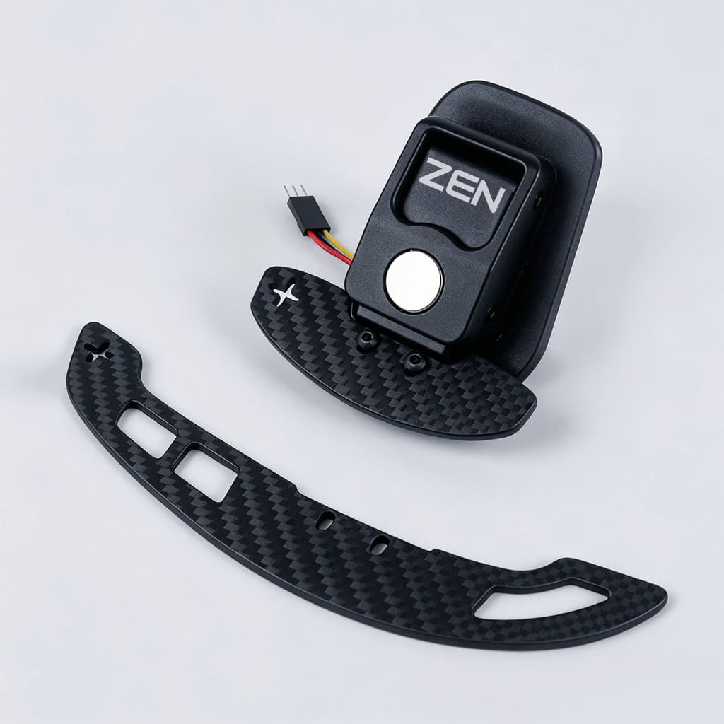 Zen Series™ Carbon Fiber Magnetic Paddle Shifters for Chevrolet C6 Corvette - magnetic paddle shifters