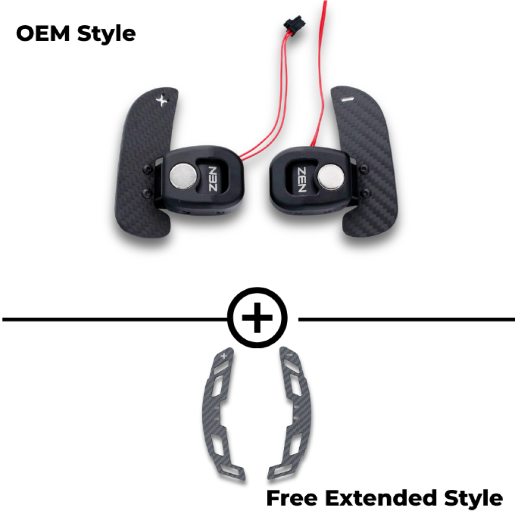 Zen Series™ Carbon Fiber Magnetic Paddle Shifters for Mercedes magnetic paddle shifters
